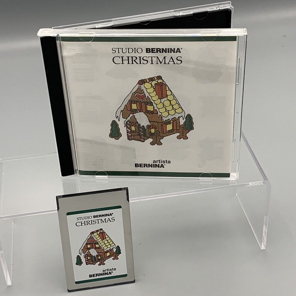 Studio Bernina Embroidery Design Card Template Christmas For Artista Machine USA